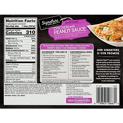 Signature SELECT Frozen Meal Chicken With Peanut Sauce - 9 Oz - Image 6
