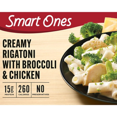 Smart Ones Creamy Rigatoni Pasta with Broccoli & Chicken Frozen Meal Box - 9 Oz - Image 1