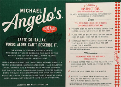 Michael Angelo's Eggplant Parmigiana Frozen - 11 Oz - Image 4