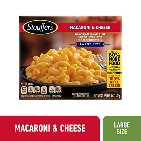 Stouffer's Large Size Macaroni & Cheese Frozen Meal - 20 Oz