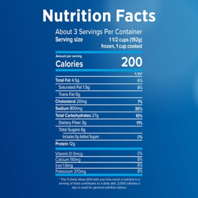 Birds Eye Voila Frozen Meal Chicken Three Cheese Chicken - 21 Oz - Image 4