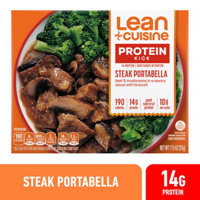 LEAN CUISINE Protein Kick Steak Portabella Frozen Entree Box - 7.5 Oz - Image 1