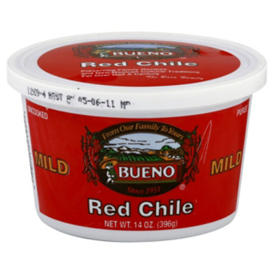 Bueno Puree Uncooked Red Chile Mild - 14 Oz