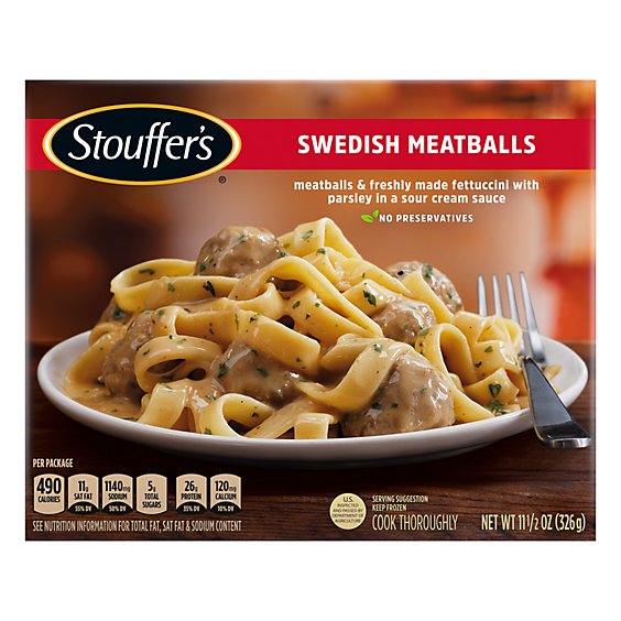Stouffer's Swedish Meatballs Frozen Meal - 11.5 Oz