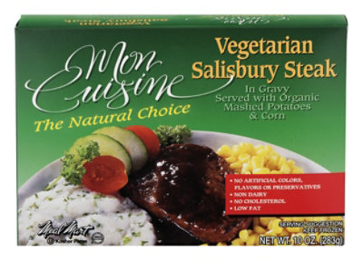 Mon Cuis Veg Salisbury Steak - 10 Oz - Image 1