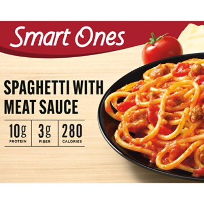 Smart Ones Spaghetti with Meat Sauce Onions & Tomatoes Frozen Meal Box - 10.25 Oz - Image 1