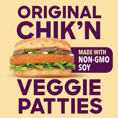 Boca Original Vegan Chiken Veggie Patties with Non GMO Soy Box - 4 Count - Image 2