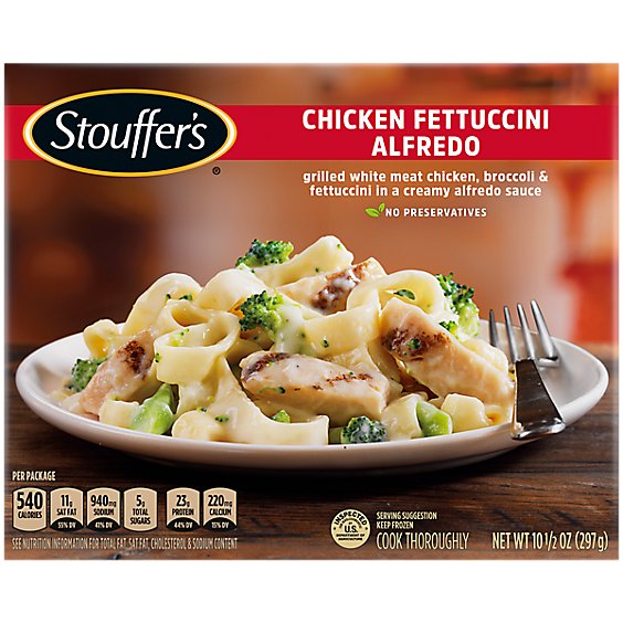Stouffer's Chicken Fettuccini Alfredo Frozen Meal - 10.5 Oz