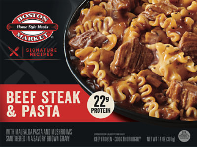 Boston Market Home Style Meals Beef Steak & Pasta - 14 Oz
