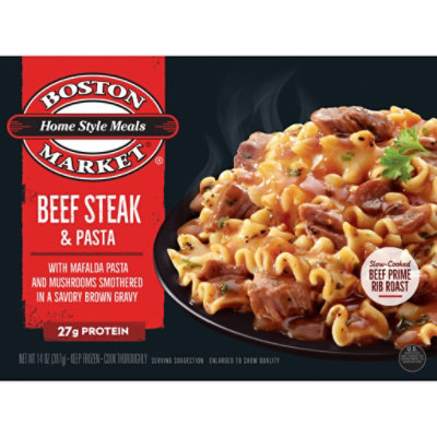 Boston Market Home Style Meals Beef Steak & Pasta - 14 Oz