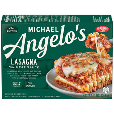 Michael Angelo's Lasagna with Meat Sauce Frozen - 11 Oz - Image 1