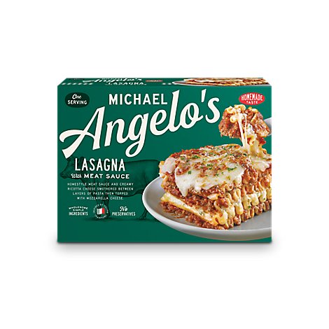 Michael Angelos Meat Lasagna With Meat Sauce - 12 Oz