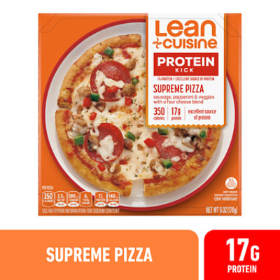 LEAN CUISINE Protein Kick Supreme Frozen Pizza Box - 6 Oz - Image 1