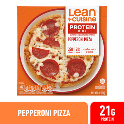 LEAN CUISINE Protein Kick Pepperoni Frozen Pizza - 6 Oz - Image 1