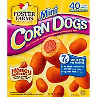 Foster Farms Corn Dogs Honey Crunchy Flavor Mini 40 Count - 29.3 Oz - Image 2