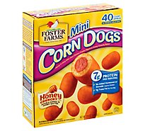 Foster Farms Corn Dogs Honey Crunchy Flavor Mini 40 Count - 29.3 Oz
