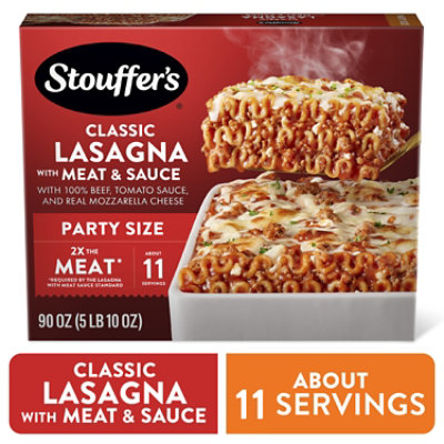 Stouffer's Party Size Lasagna With Meat And Sauce Frozen Meal - 90 Oz - Image 1