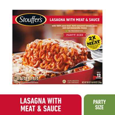 STOUFFERS Meal Party Size Lasagna With Meat & Sauce - 90 Oz