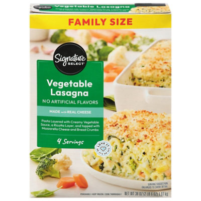 Signature SELECT Frozen Food Lasagna Six Vegetable - 40 Oz