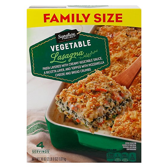 Signature SELECT Frozen Food Lasagna Six Vegetable - 40 Oz