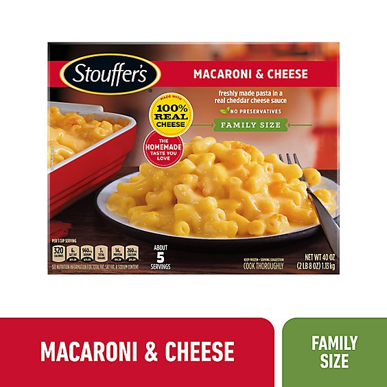 Stouffer's Family Size Macaroni And Cheese Frozen Meal - 40 Oz