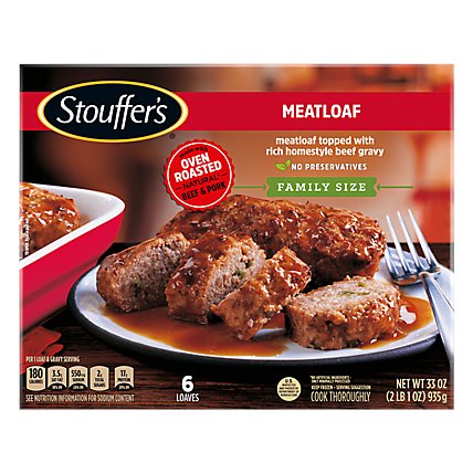 Stouffer's Family Size Meatloaf Frozen Meal - 33 Oz - Image 1