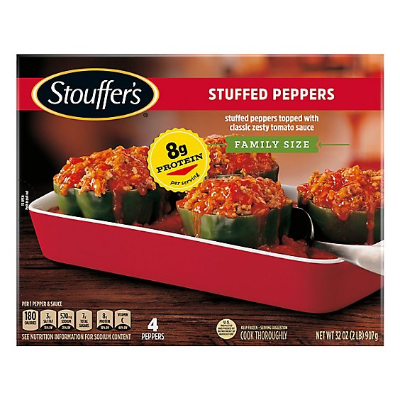 Stouffer's Family Size Stuffed Peppers Frozen Dinner - 32 Oz