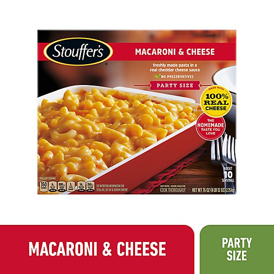 Stouffer's Party Size Macaroni And Cheese Frozen Meal - 76 Oz
