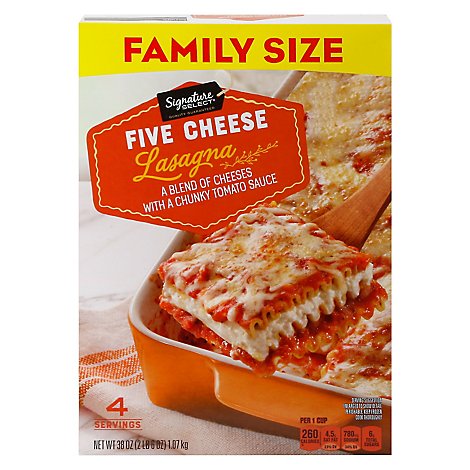 Signature SELECT Frozen Lasagna Italian Six Cheese - 40 Oz