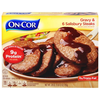 On-Cor Entrees Gravy & 6 Salisbury Steaks - 28 Oz - Image 3