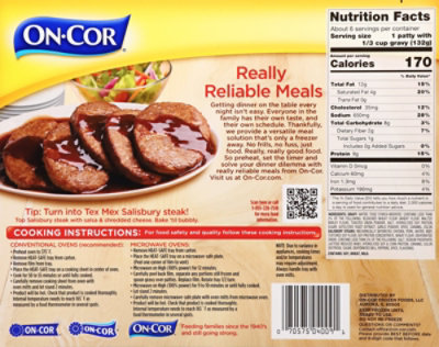 On-Cor Entrees Gravy & 6 Salisbury Steaks - 28 Oz - Image 6