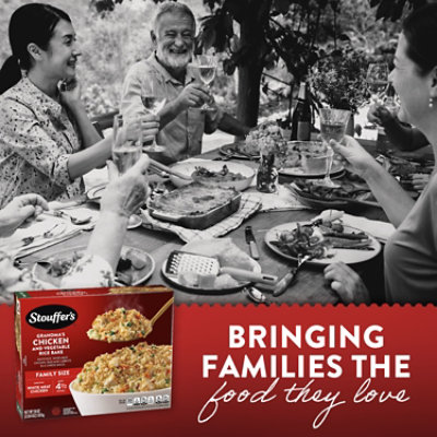 Stouffer's Family Size Grandmas Chicken And Vegetable Rice Bake Frozen Meal - 36 Oz - Image 4