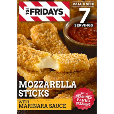 TGI Fridays Mozzarella Sticks Value Size Frozen Snacks with Marinara Sauce - 30 Oz - Image 1