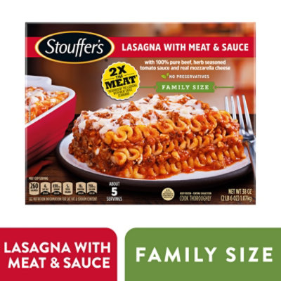 Stouffers Family Size Lasagna With Meat & Sauce - 38 Oz