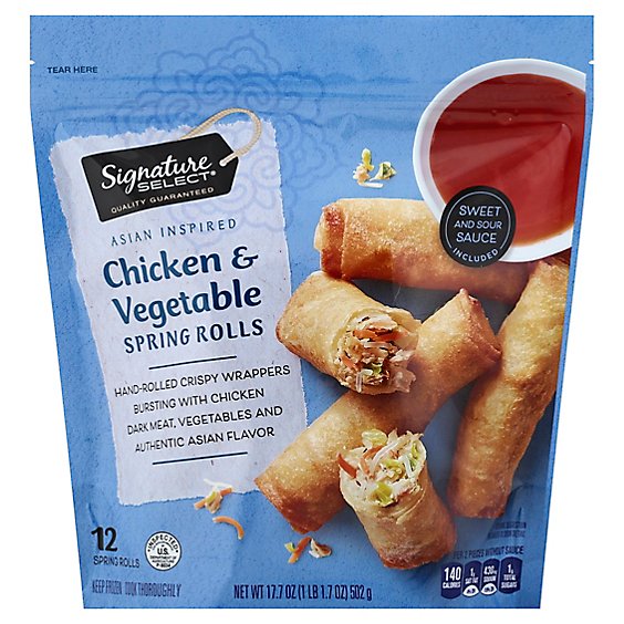 Signature SELECT Spring Rolls Chicken & Vegetable - 17.7 Oz