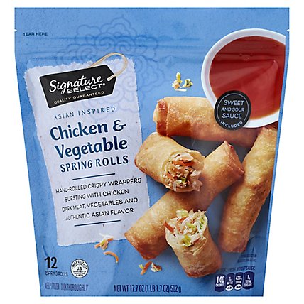 Signature SELECT Spring Rolls Chicken & Vegetable - 17.7 Oz - Image 1