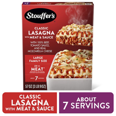 Stouffer's Large Family Size Lasagna With Meat And Sauce Box - 57 Oz