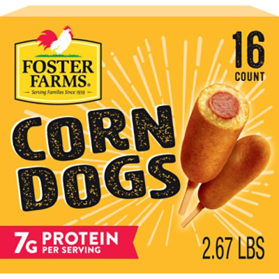 Foster Farms Honey Crunchy Corn Dogs Box  - 16 Count - Image 3