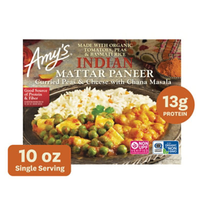 Amy's Indian Mattar Paneer - 10 Oz