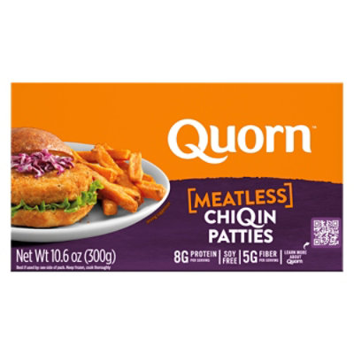 Quorn Meatless Patties Non GMO Soy Free 4 Count - 10.6 Oz - Image 3