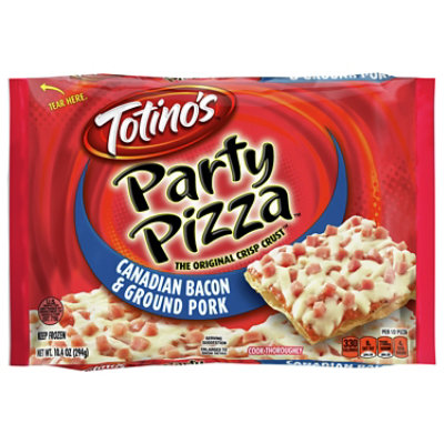 Totinos Party Pizza Canadian Style Bacon Frozen - 10.4 Oz