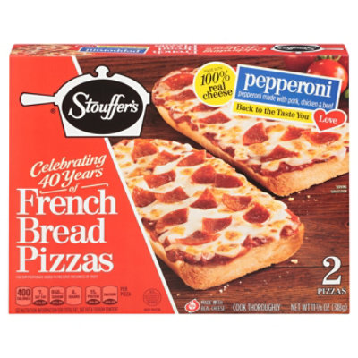 Stouffer's Pepperoni French Bread Frozen Pizza - 11.25 Oz - Image 2