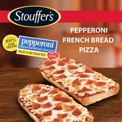 STOUFFERS Meal Pizza French Bread Pepperoni 2 Count Frozen - 11.25 Oz