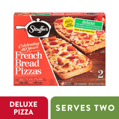 STOUFFERS Meal Pizza French Bread Deluxe Frozen - 2 Count