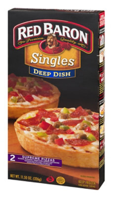 Red Baron Pizza Deep Dish Supreme Microwaveable Frozen - 12 Oz - Image 3