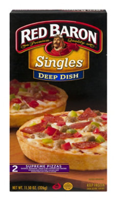 Red Baron Pizza Deep Dish Supreme Microwaveable Frozen - 12 Oz - Image 5