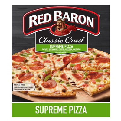 red baron classic crust supreme pizza