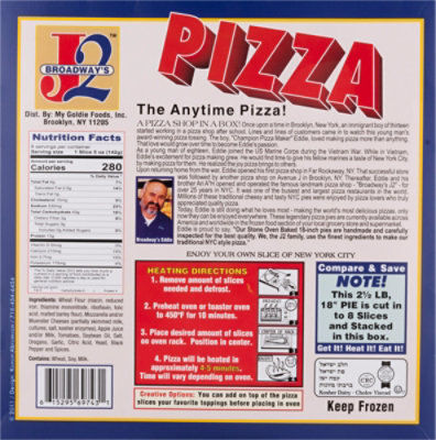 Eddies Broadway Pizza Frozen - 40 Oz - Image 5