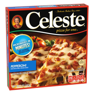 Celeste Pepperoni Individual Microwavable Frozen Pizza - 5 Oz - Image 2