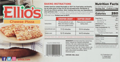 Ellios Pizza Cheese Frozen - 21.75 Oz - Image 6